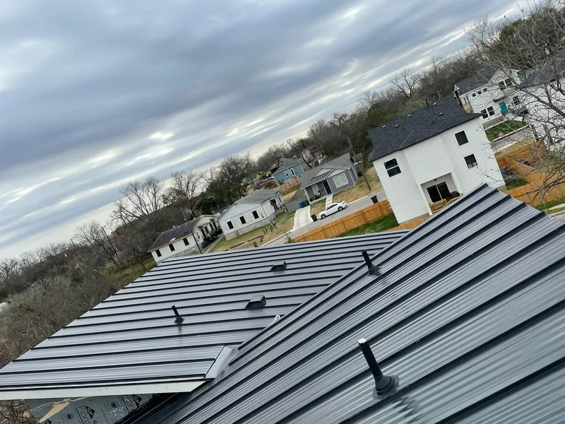 Standing seam metal roof panels with vents for Skylight Repair in Lovejoy